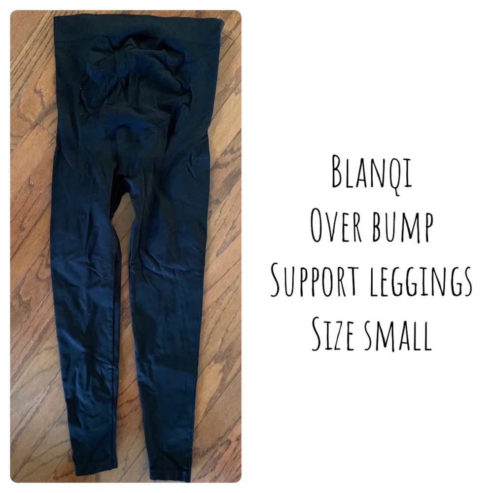 Blanqi Maternity Over Bump Support Leggings Black Size S